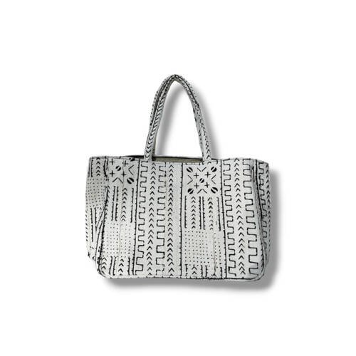 Sac Bogolan blan afrique artisanal